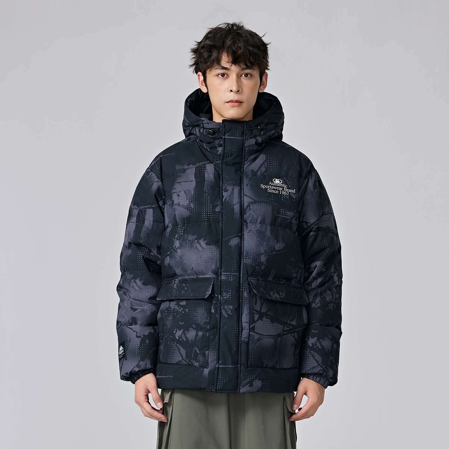 Kappa PLAYER Unisex Short Hooded Down Jacket Winter Outdoor Warm Coat K0EZ2YY31D 圖 4