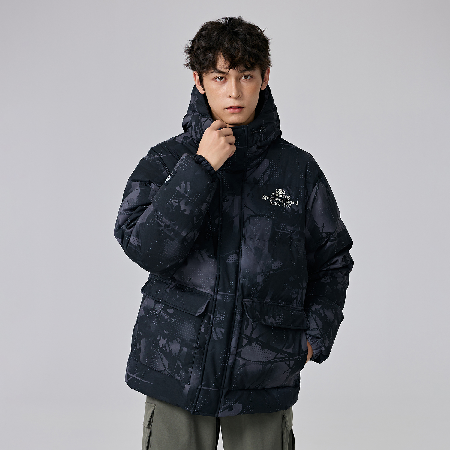 Kappa PLAYER Unisex Short Hooded Down Jacket Winter Outdoor Warm Coat K0EZ2YY31D 圖 5