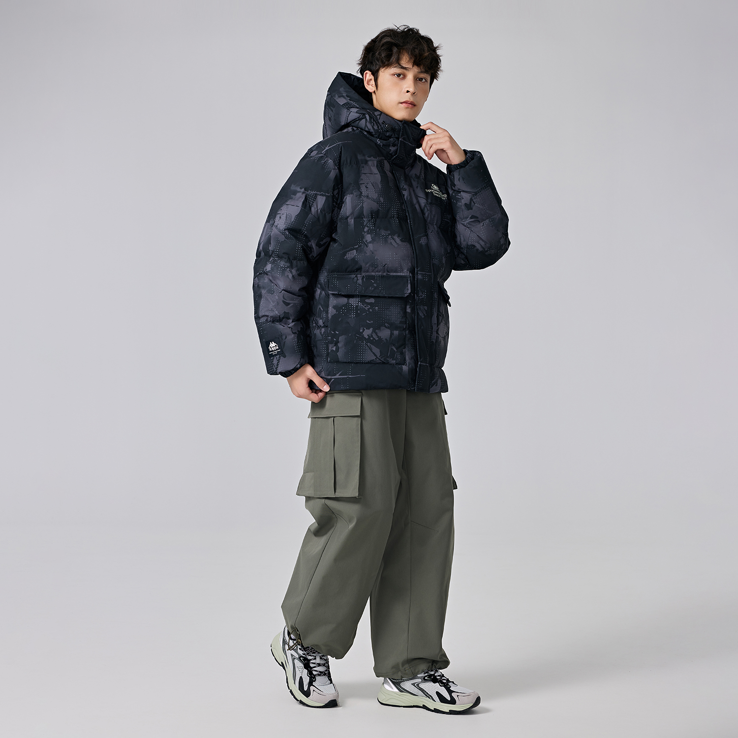 Kappa PLAYER Unisex Short Hooded Down Jacket Winter Outdoor Warm Coat K0EZ2YY31D 圖 7