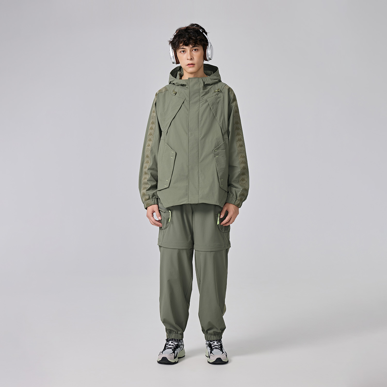 Kappa PLAYER Water-Resistant Hooded Jacket Outdoor Casual Sportswear K0E72FJ61 圖 4