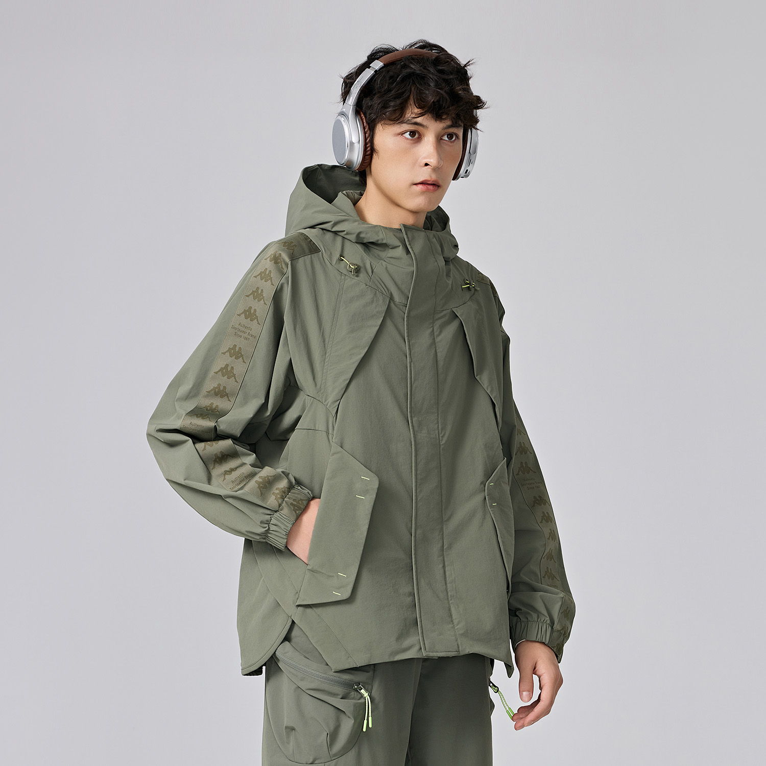 Kappa PLAYER Water-Resistant Hooded Jacket Outdoor Casual Sportswear K0E72FJ61 圖 6