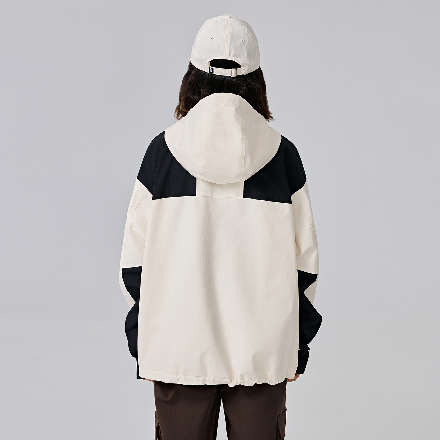 Kappa Player Waterproof Outdoor Windbreaker Jacket - Unisex, White K0EY2FJ81 圖 8