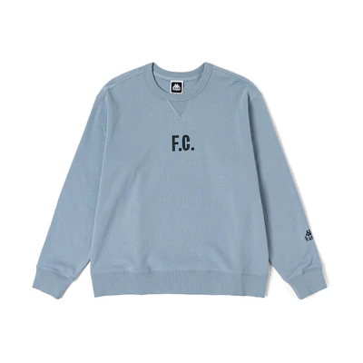 Kappa Pullover Crewneck Sweatshirt Dusty Blue Letter Print K0D12WT06