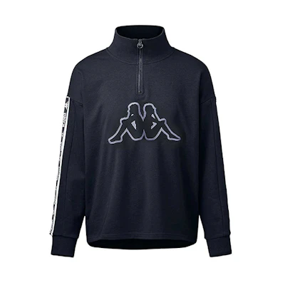 Kappa Pullover Sweatshirt with Side Letter Logo Print K0912WT38D