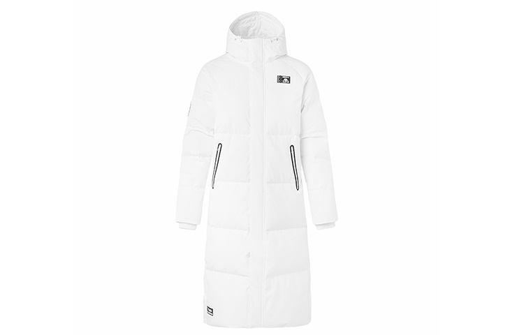 Kappa Reflective Long Hooded Down Jacket Winter Couple's Edition K0AZ2YY88D