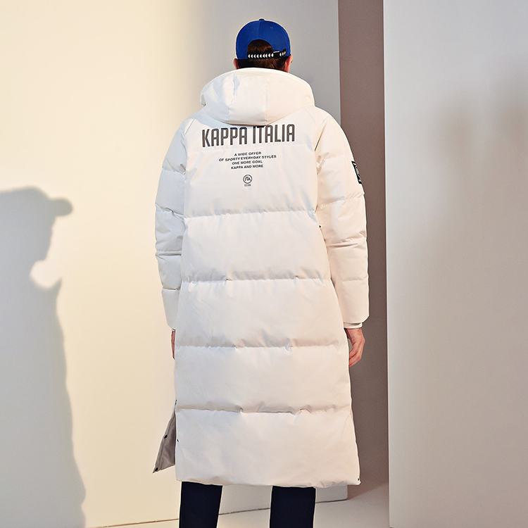 Kappa Reflective Long Hooded Down Jacket Winter Couple's Edition K0AZ2YY88D 圖 5