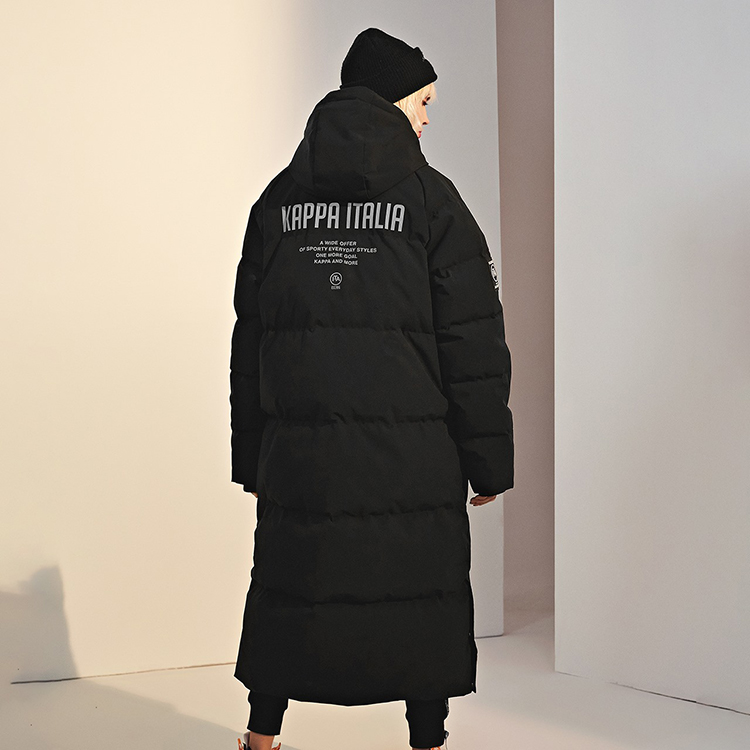 Kappa Reflective Long Hooded Down Jacket Winter Couple's Edition K0AZ2YY88D 圖 9