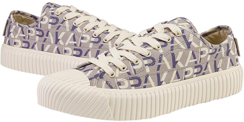 kappa 復古休閒老花帆布鞋 男女同款 火山灰 Shop kappa 復古休閒老花帆布鞋 男女同款 火山灰