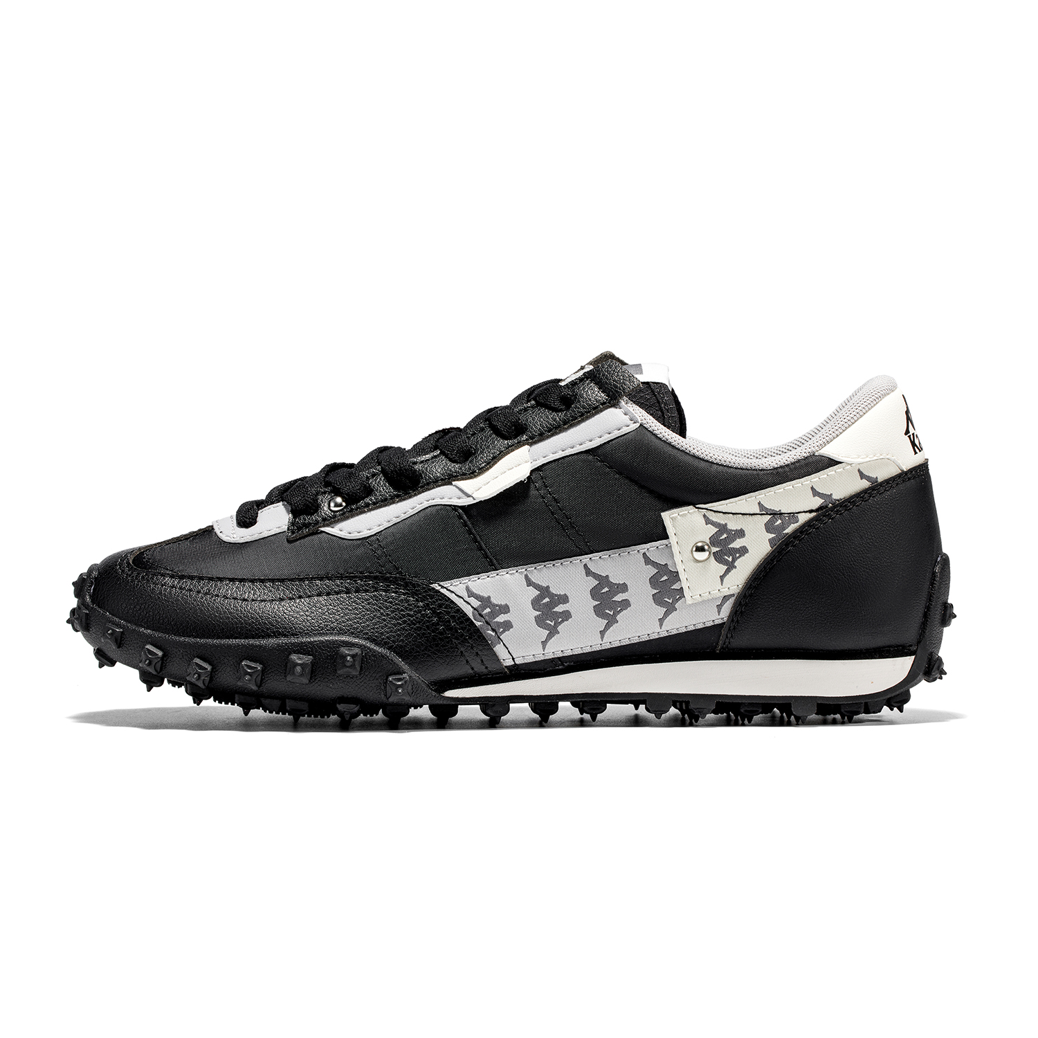 Kappa Retro Casual Running Shoes Lightweight Breathable Black White K0EY5MM09-990