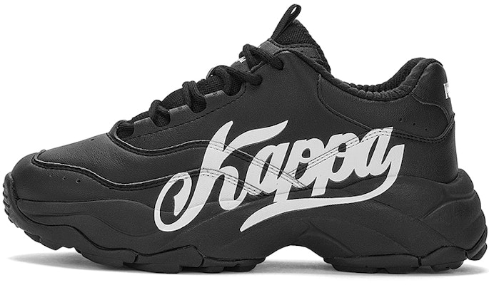 Kappa卡帕 皮質復古增高休閒老爹鞋 通用版 黑色 Buy Kappa卡帕 皮質復古增高休閒老爹鞋 通用版 黑色