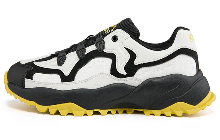 Kappa Retro Chunky Low-Top Sneakers 'White Black Yellow'
