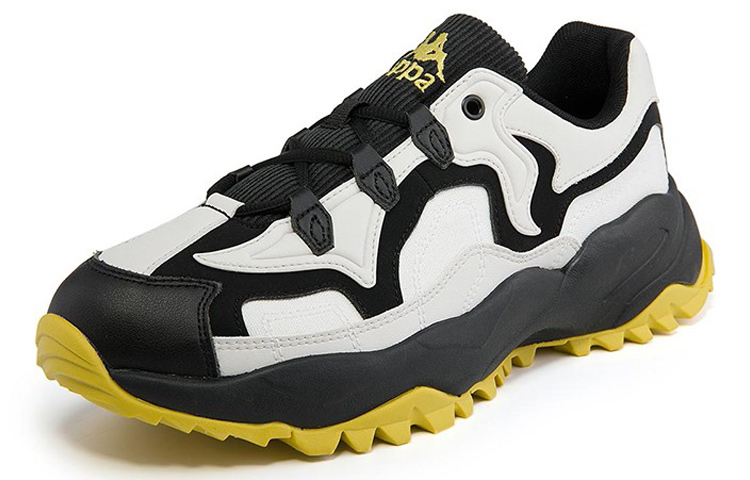 Kappa Retro Chunky Low-Top Sneakers 'White Black Yellow' 圖 2