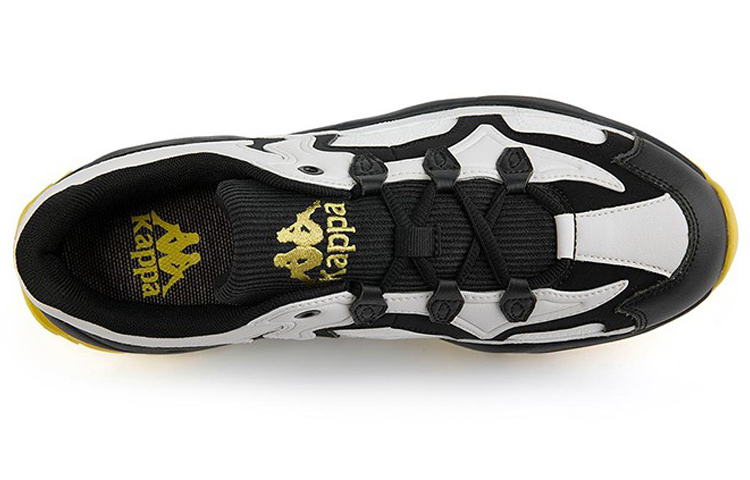Kappa Retro Chunky Low-Top Sneakers 'White Black Yellow' 圖 3