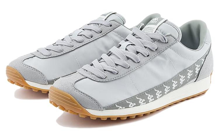 Lookbook Kappa Retro Comfort Low-Top 'Cool Grey' Sepatu Sneakers Abu-Abu K0DY5MM18-1118