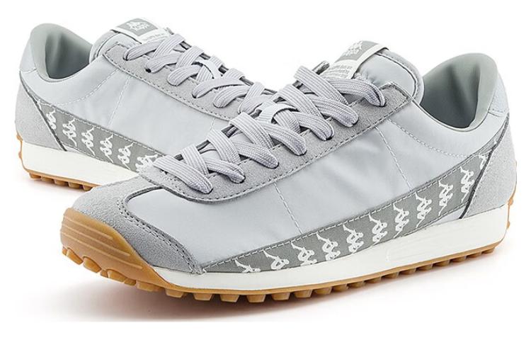 Shop Kappa Retro Comfort Low-Top 'Cool Grey' Sepatu Sneakers Abu-Abu K0DY5MM18-1118