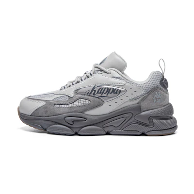 Kappa Retro Dad Shoe 'Grey Shock-Absorbent Slip-Resistant Low'