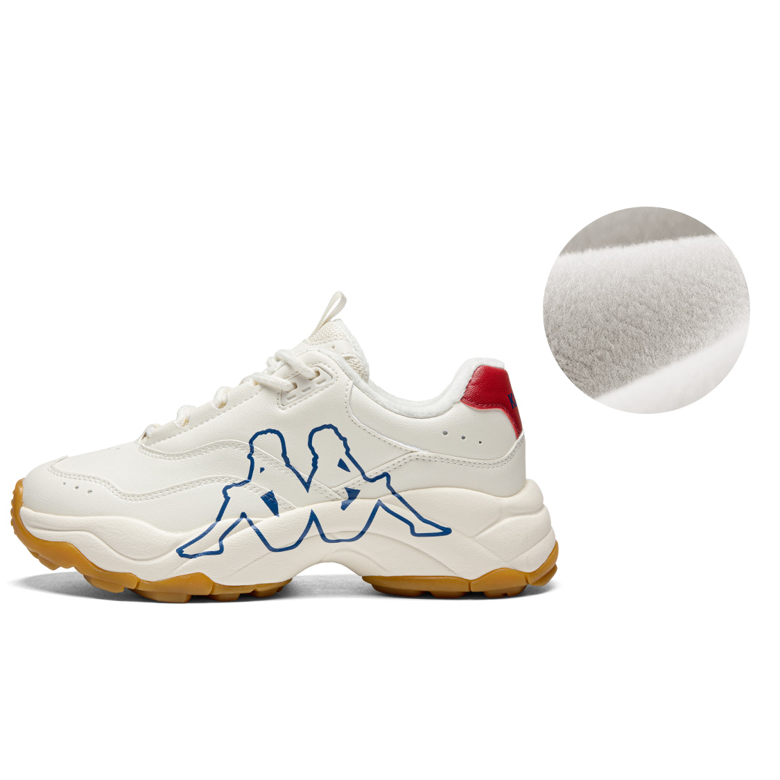 Kappa Retro Dad Shoes 'Thick Sole White' K0DZ5MC65D-0106AR
