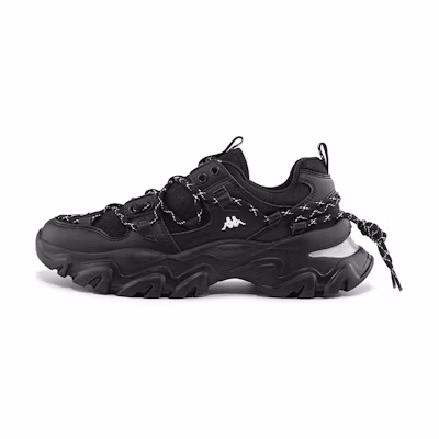 Kappa Retro Deconstructed Chunky Low 'Black White'