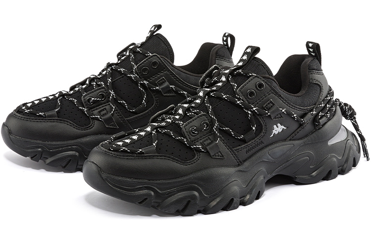 Kappa Retro Deconstructed Chunky Low 'Black White' 圖 3