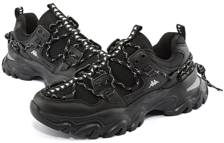 Kappa Retro Deconstructed Chunky Low 'Black White' 圖 4