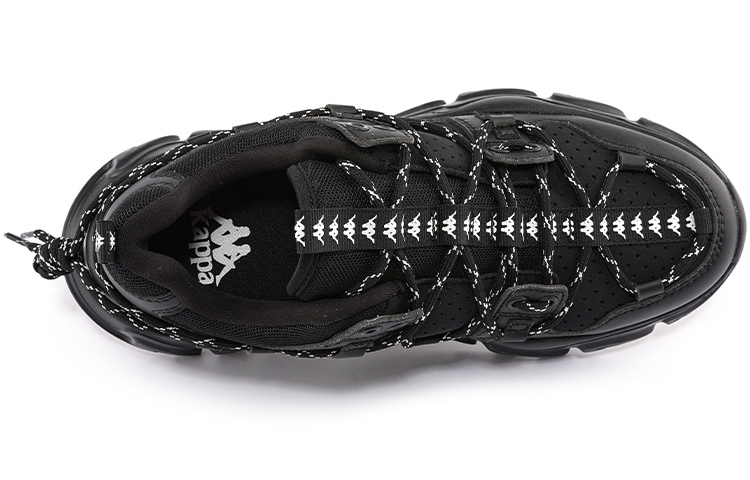 Kappa Retro Deconstructed Chunky Low 'Black White' 圖 6