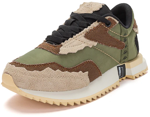 Kappa 復古解構休閒 低幫 跑步鞋 男女同款 綠咖黑 Order Kappa 復古解構休閒 低幫 跑步鞋 男女同款 綠咖黑