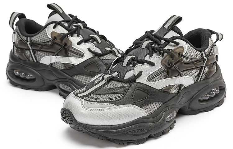 Shop Kappaレトロ解体ローファー 黒/銀 K0CY5MC10D-990