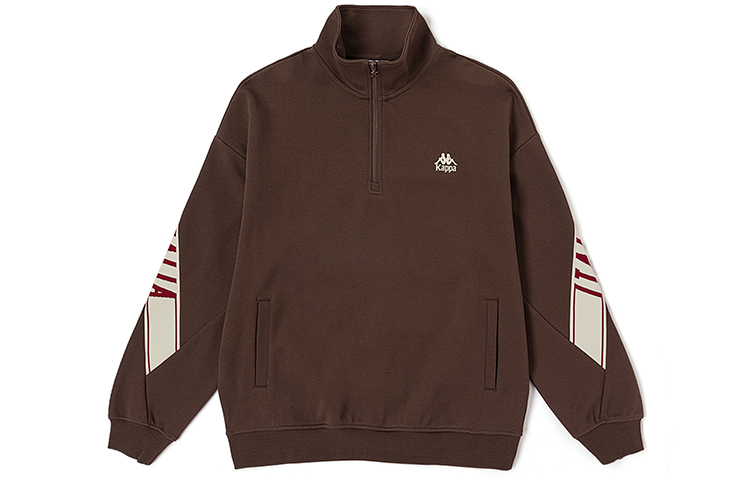 Kappa Retro Knit Pullover Colorblock Sweatshirt Unisex Long Sleeve Casual Wear K0DY2WT02D