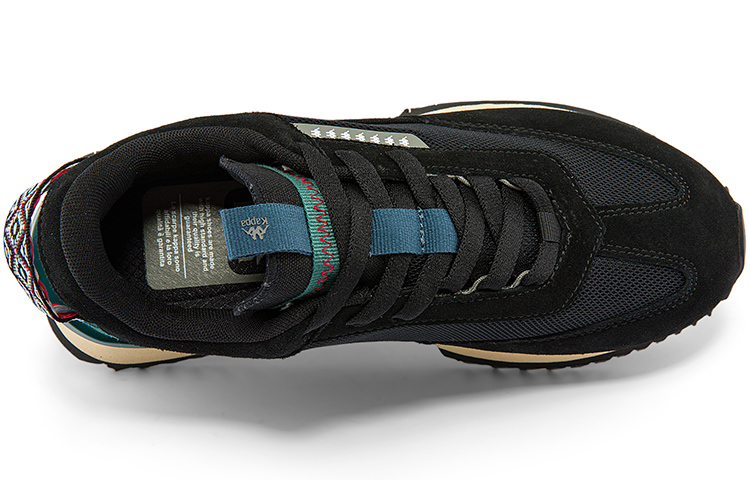 Details for Kappa Retro Lightweight Durable Sneakers 'Black' K0BZ5MM39-990