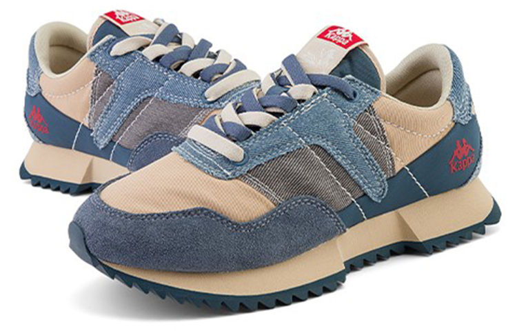 Lookbook Kappa卡帕 復古輕便耐磨跑步鞋 男女同款 黃藍色