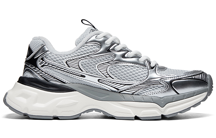 Lookbook Kappa 加絨保暖復古百搭氣質 低筒 跑步鞋 男女同款 灰色