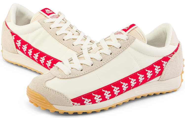 Shop Kappa Retro Low ''Bianco Ciliegia Rossa'' K0CW5MM18-0106