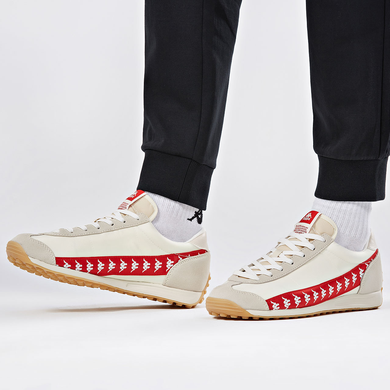 Cheap Kappa Retro Low ''Bianco Ciliegia Rossa'' K0CW5MM18-0106
