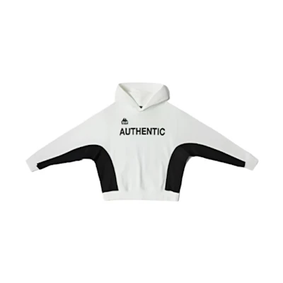 Kappa Retro Print Colorblock Pullover Sweatshirt - White (Korean Style) K0D12MT04-012
