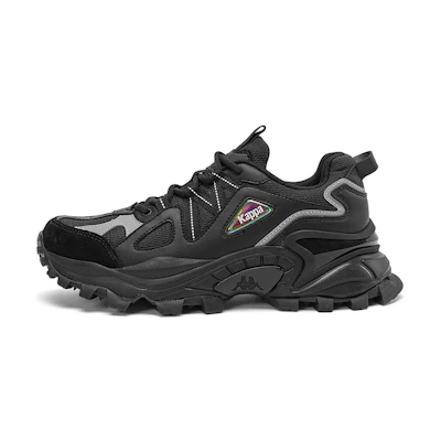 Kappa Retro Running Shoes 'Black/Silver Dad Shoe'