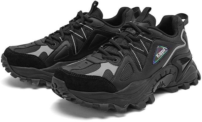 Kappa Retro Running Shoes 'Black/Silver Dad Shoe' K0CY5MC07D-990 Lookbook Kappa Retro Running Shoes 'Black/Silver Dad Shoe' K0CY5MC07D-990