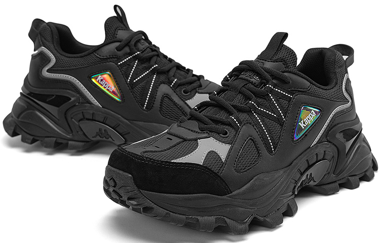 Shop Sepatu Lari Retro Kappa 'Hitam/Perak Sepatu Ayah' K0CY5MC07D-990