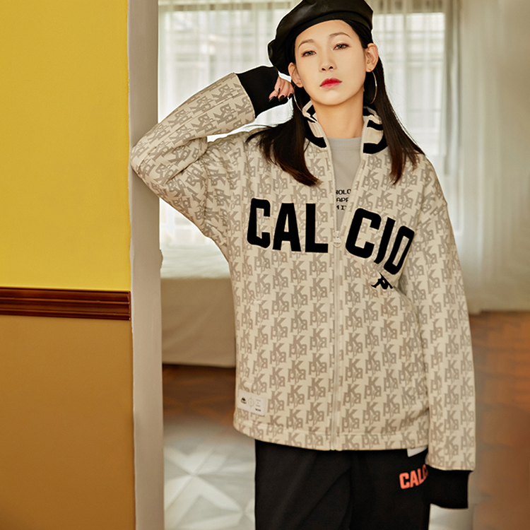 Kappa Retro Soccer Logo Print Zip Jacket - Unisex Vintage Style K0BZ2WK08D 圖 11