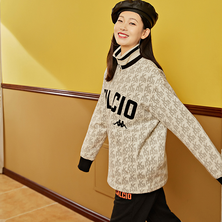 Kappa Retro Soccer Logo Print Zip Jacket - Unisex Vintage Style K0BZ2WK08D 圖 13