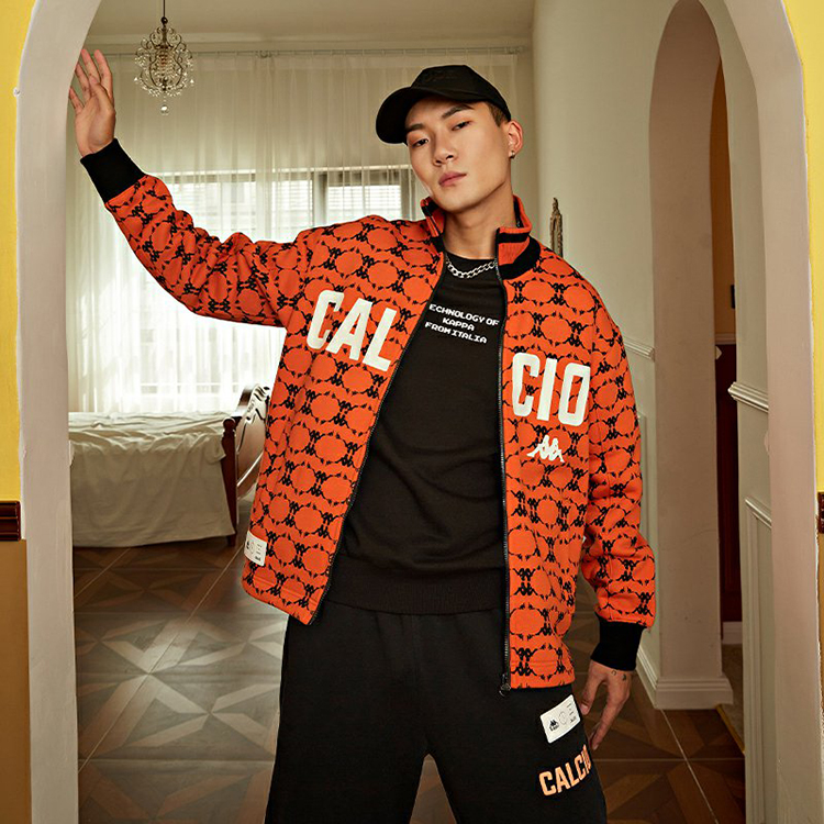 Kappa Retro Soccer Logo Print Zip Jacket - Unisex Vintage Style K0BZ2WK08D 圖 4