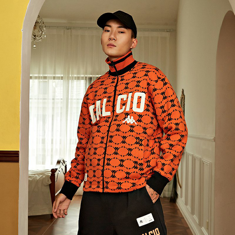 Kappa Retro Soccer Logo Print Zip Jacket - Unisex Vintage Style K0BZ2WK08D 圖 5