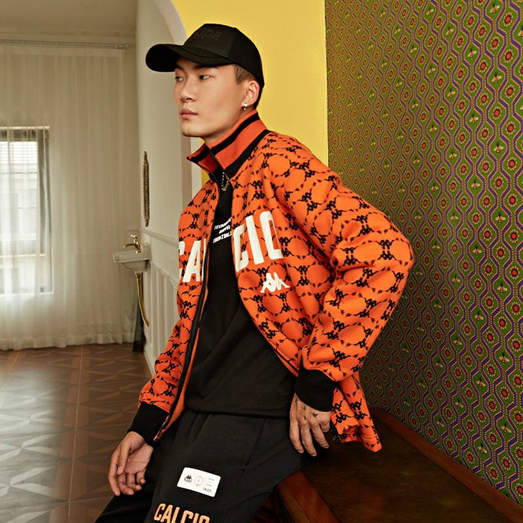 Kappa Retro Soccer Logo Print Zip Jacket - Unisex Vintage Style K0BZ2WK08D 圖 7