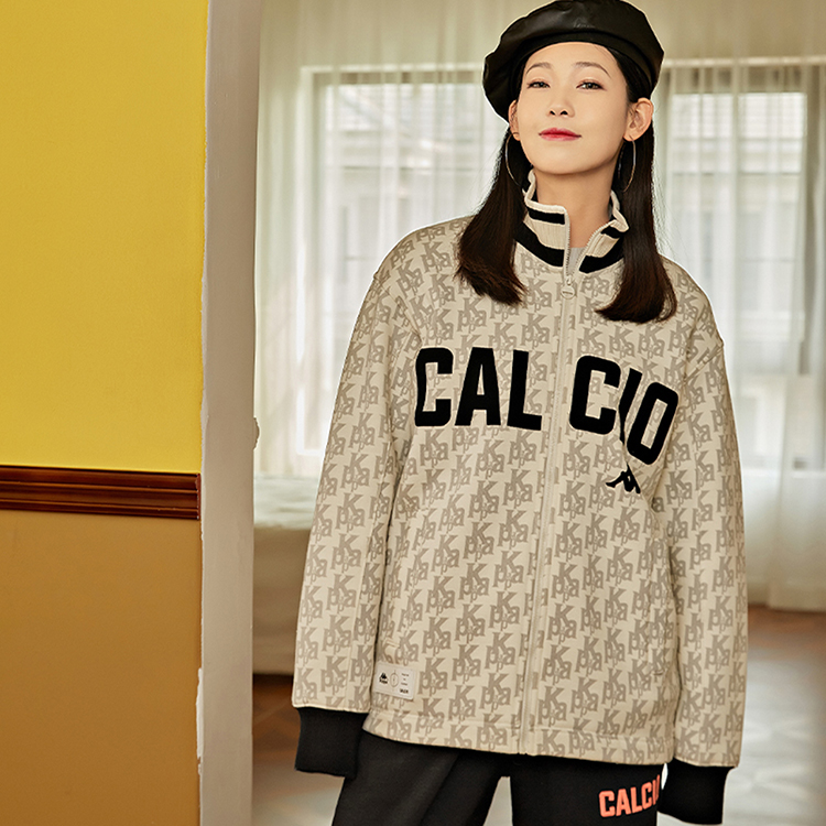 Kappa Retro Soccer Logo Print Zip Jacket - Unisex Vintage Style K0BZ2WK08D 圖 10