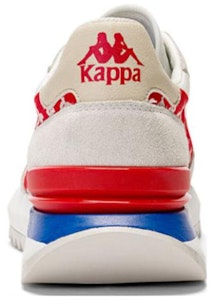 Kappa卡帕 條標復古運動休閒鞋 男女皆宜 白紅 Lookbook Kappa卡帕 條標復古運動休閒鞋 男女皆宜 白紅