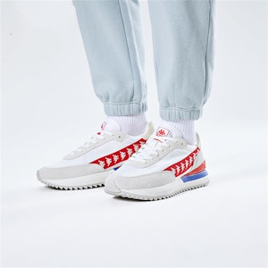 Kappa卡帕 條標復古運動休閒鞋 男女皆宜 白紅 Details for Kappa卡帕 條標復古運動休閒鞋 男女皆宜 白紅