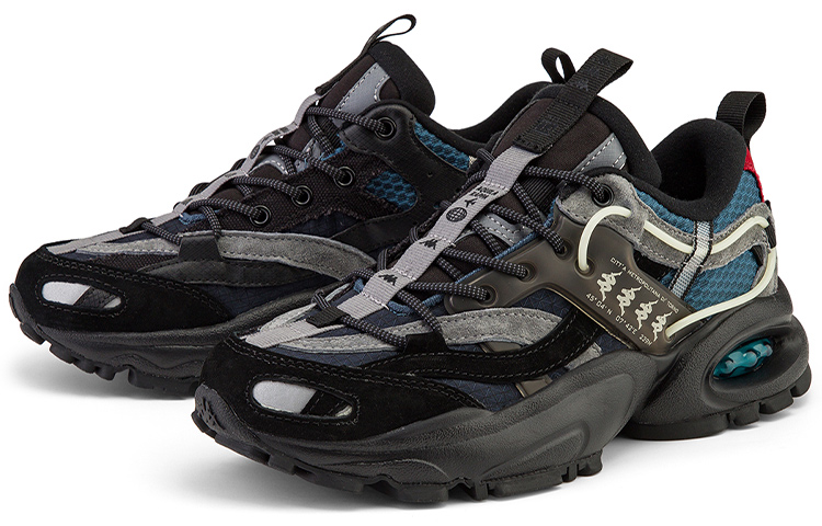 Lookbook Kappaレトロスポーツスニーカー (ブラック) K0BZ5MM95-990