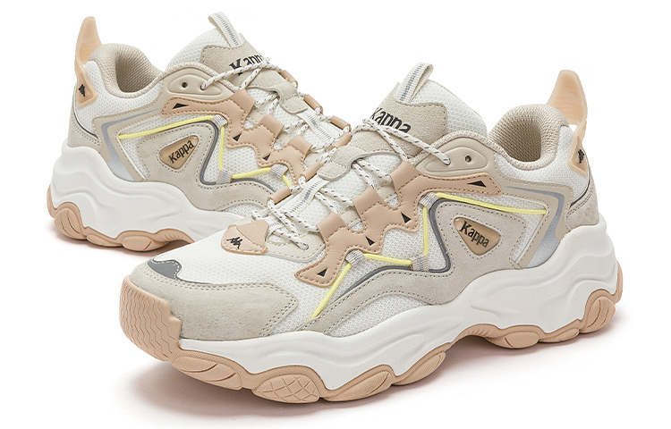 Kappa Retro Thick Sole 'Grey Brown Yellow' 圖 4