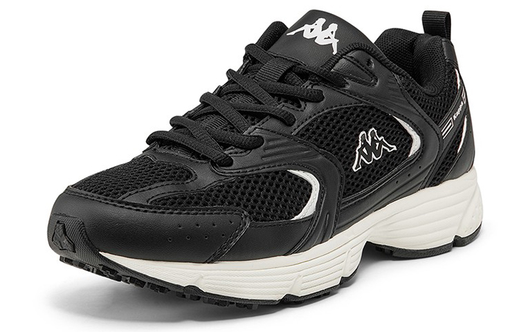 Order Kappaレトロ万能カジュアルスニーカー (ブラック) K0BY5MM17-990