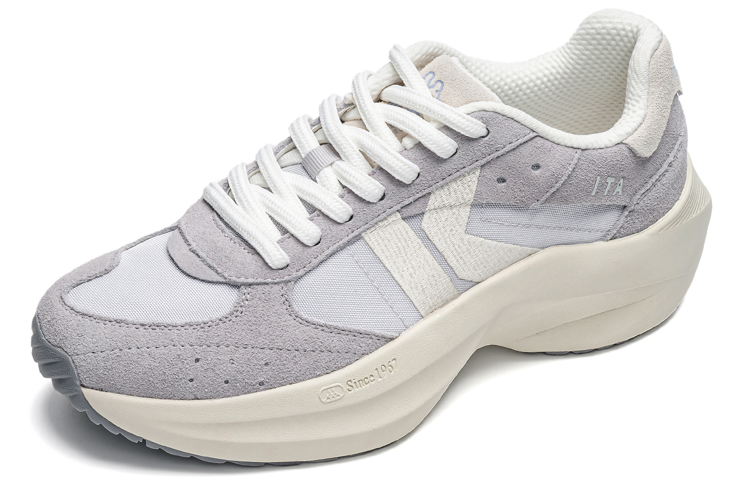 Lookbook Kappa 低帮跑鞋 '宁静灰' K0EY5MM42-138