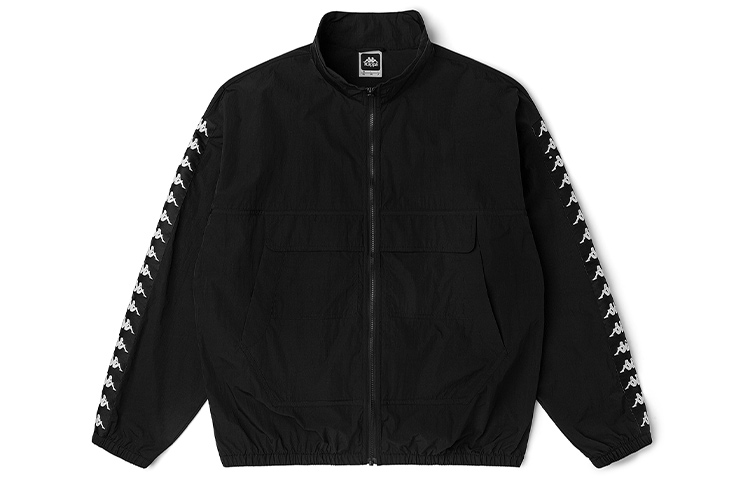 Kappa Side Logo Track Jacket High Collar Spring Autumn Unisex Couple Style KAB0WJ12